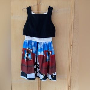 Isola Marras One-Piece Dress with Dog Print - Size 40